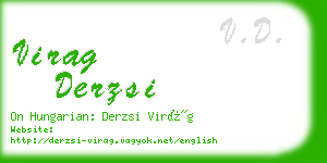 virag derzsi business card
